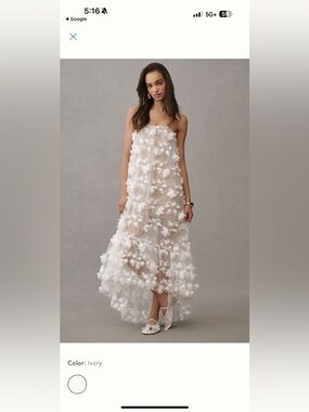 Helsi Athena Strapless Sheer Midi Dress